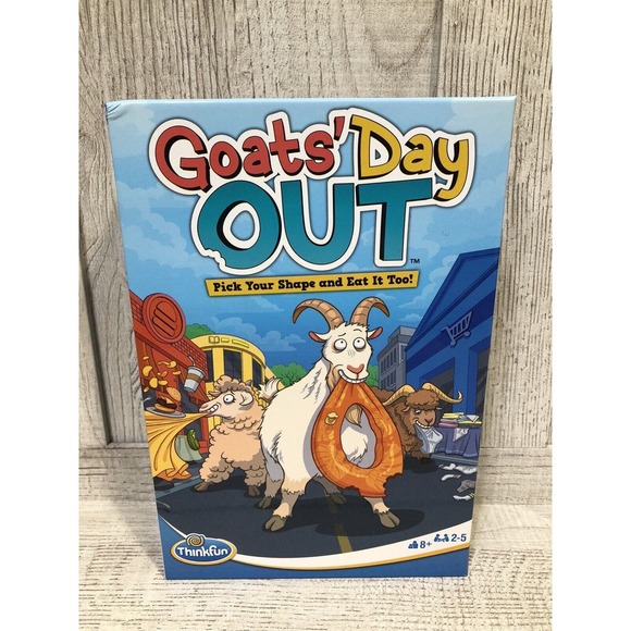 Goat's Day Out Board Game Pick Shape Eat It Too 8+ Think Fun 2022 New Sealed - Picture 5 of 5
